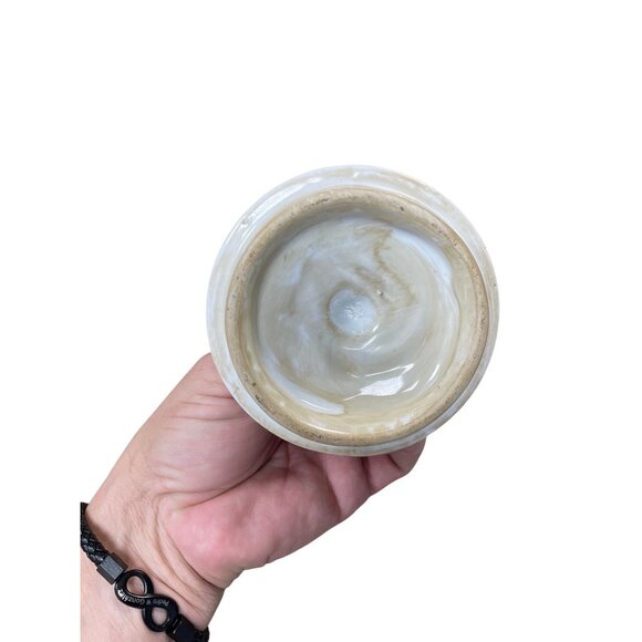 Vintage Chinese Large Peach Porcelin lidded boys play Macau Chinoserie SKU 9736 - Picture 6 of 13